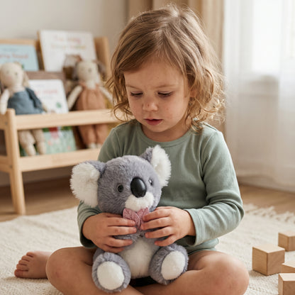 Koala Plush Toy with Leaf