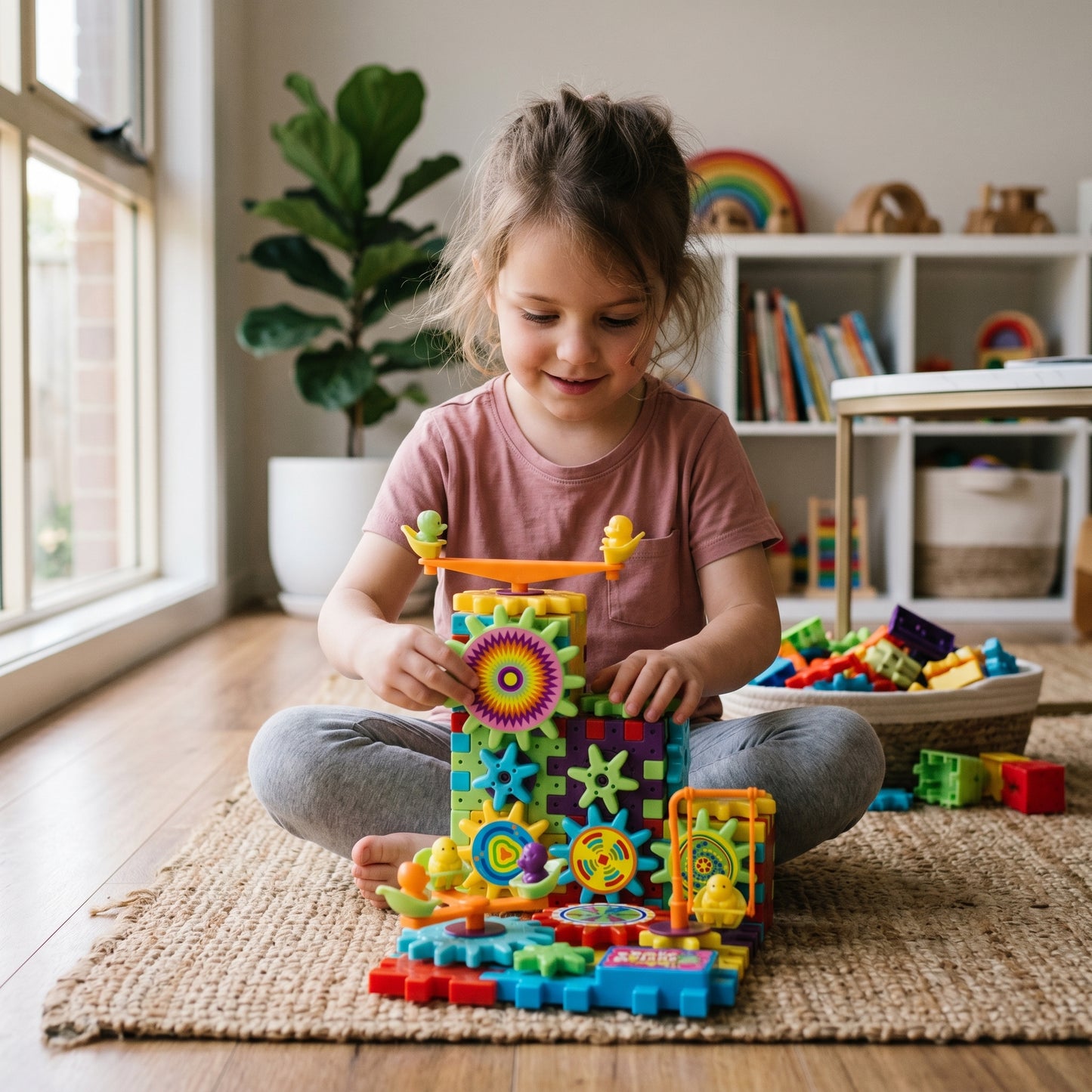 81 Piece Gear Building Set