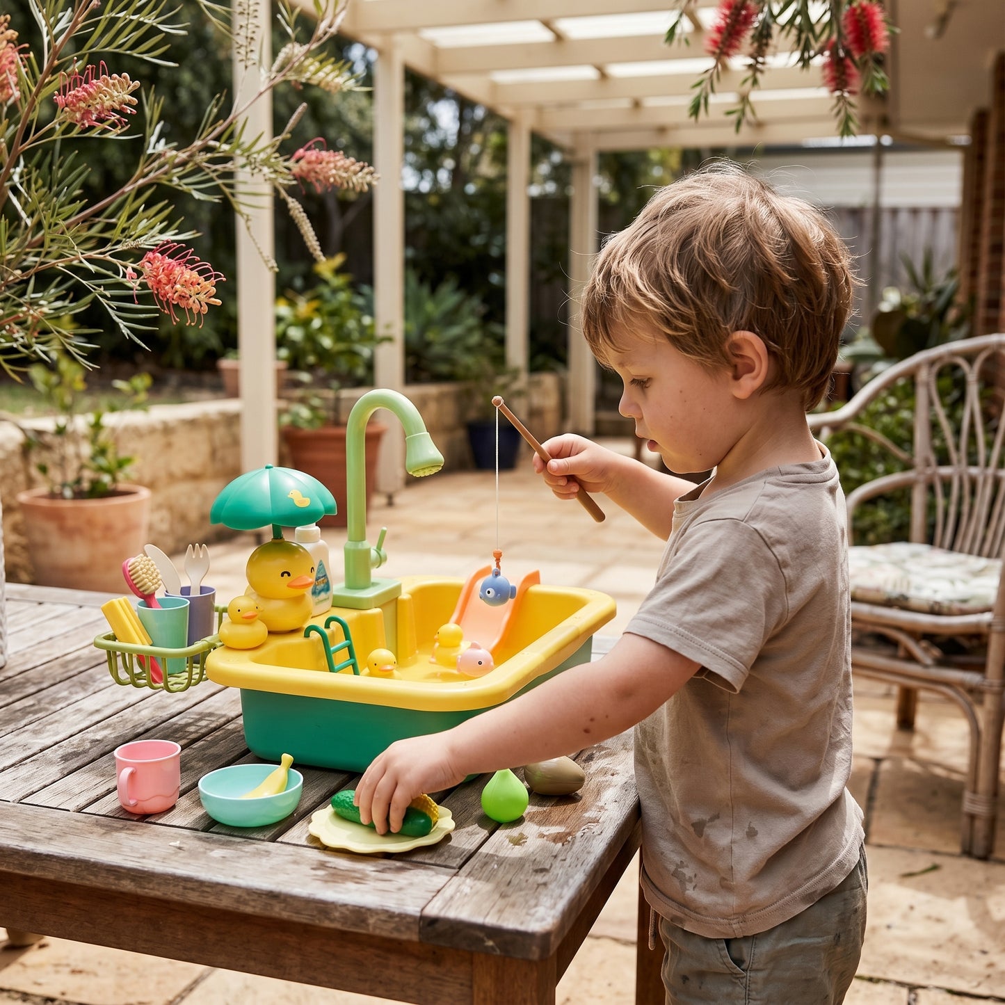 Kids Kitchen Sink Play Set