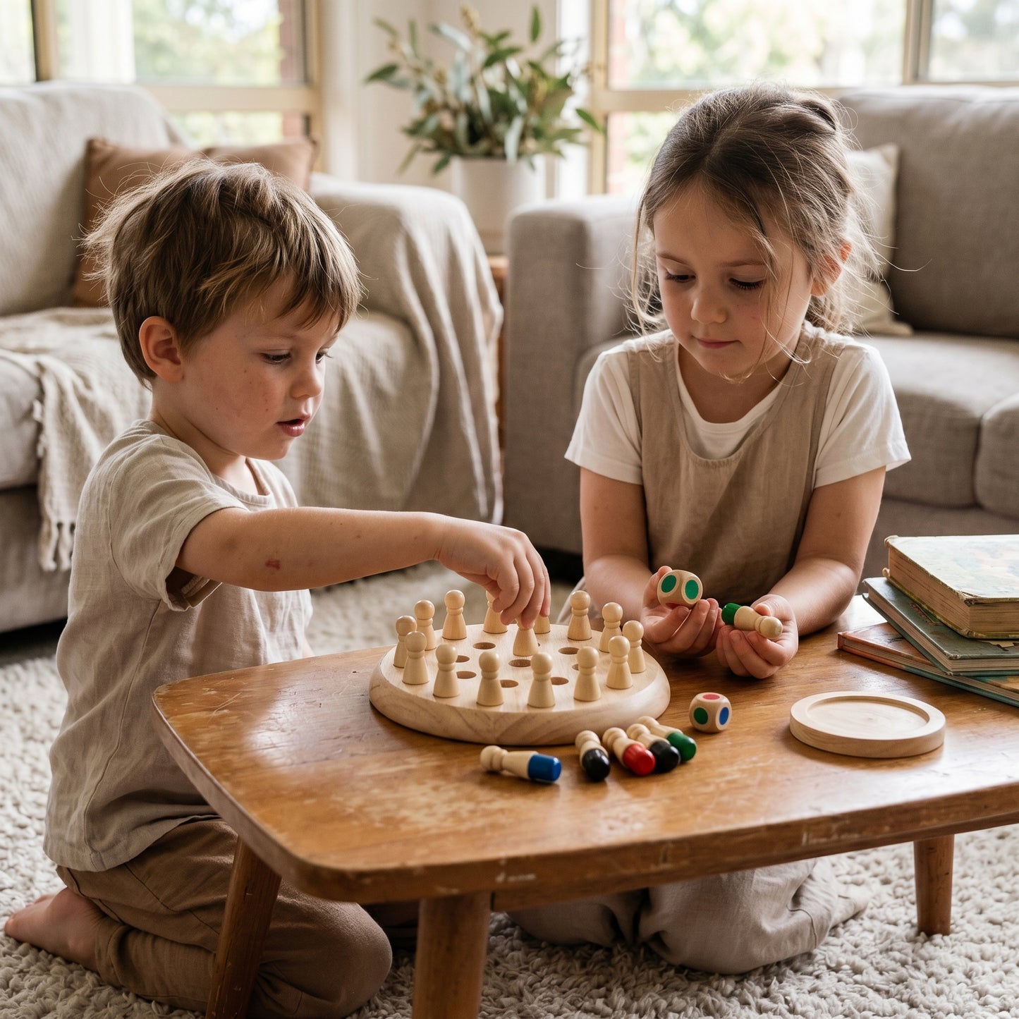 Wooden Memory Chess Game