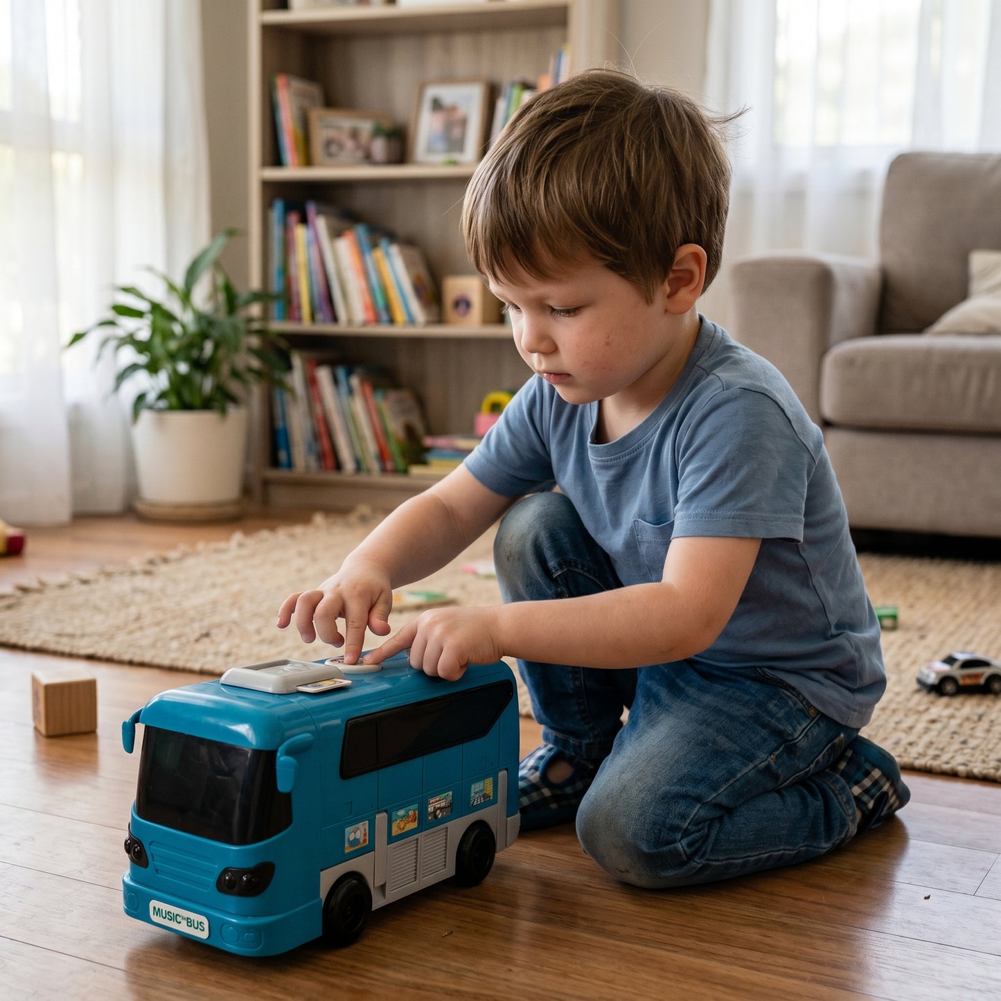 Interactive School Bus Driving Toy