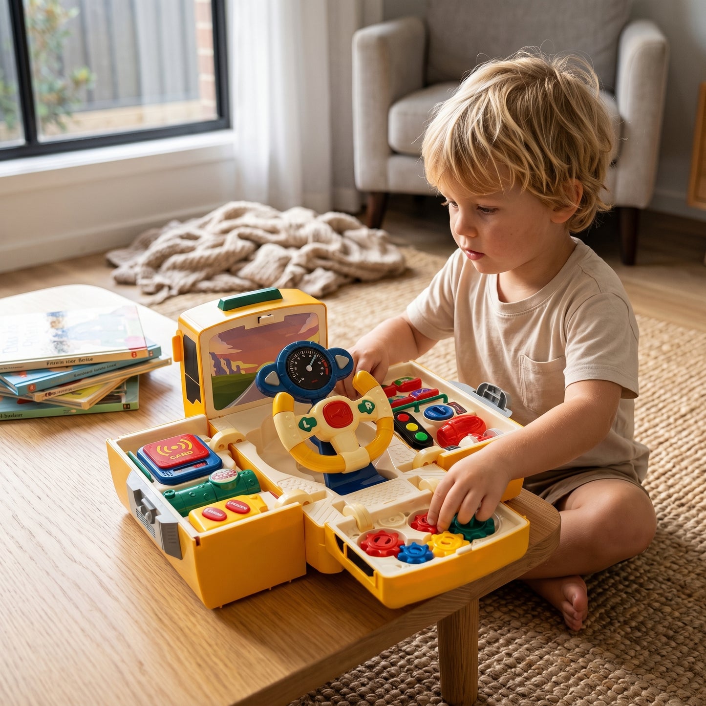 Interactive School Bus Driving Toy
