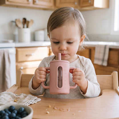 Toddler Silicone Straw Cup with Handles