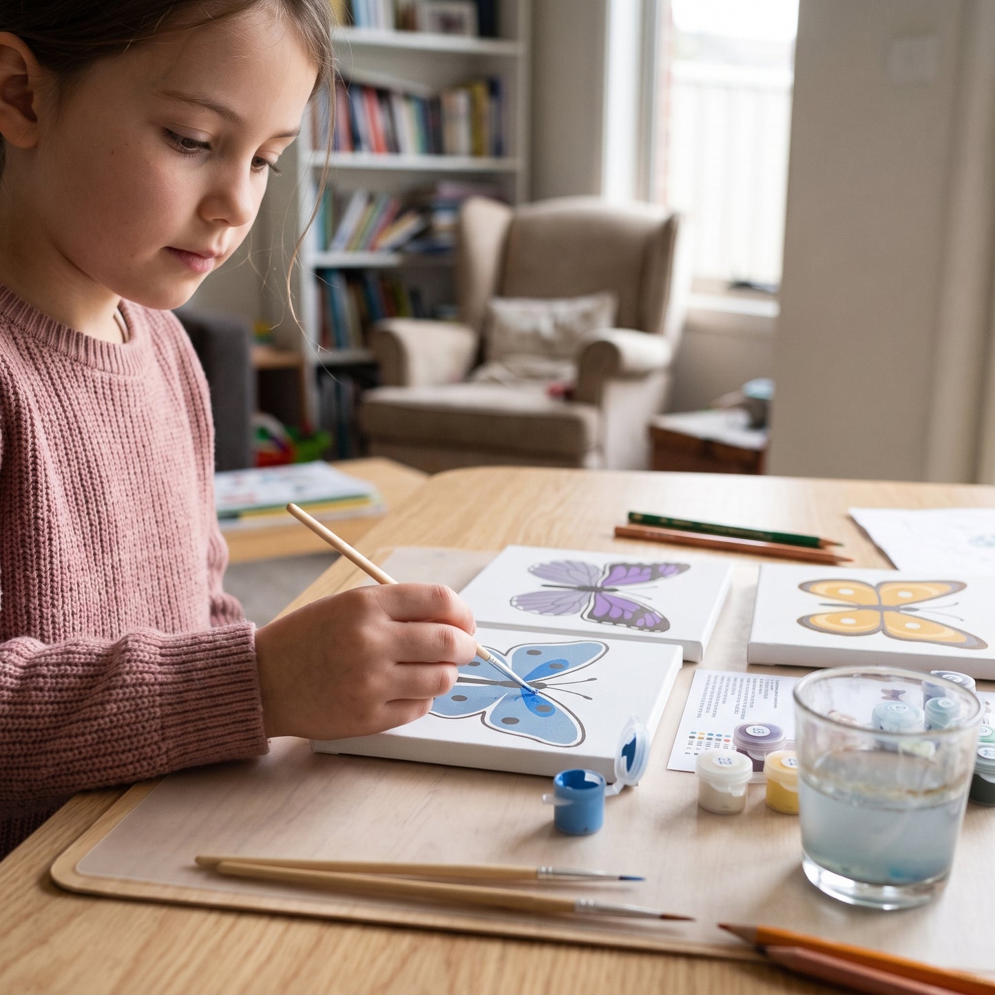 DIY Paint By Numbers Kit(6 Canvas)