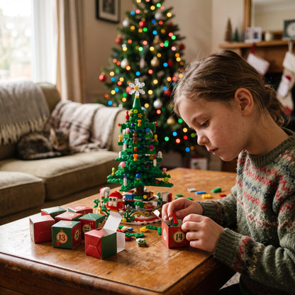 Christmas Tree Building Blocks Advent Calendar for Kids
