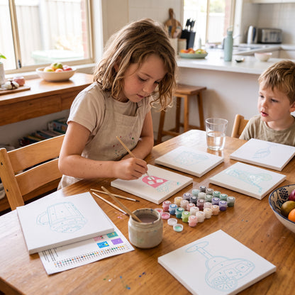 DIY Paint By Numbers Kit(6 Canvas)