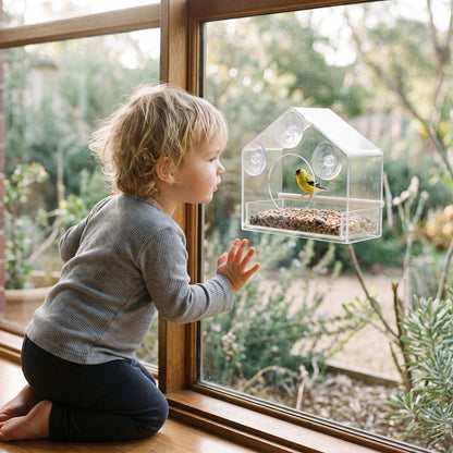 Acrylic Window Bird Feeder
