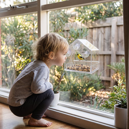 Acrylic Window Bird Feeder