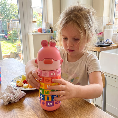 Kids Fun Learning Water Bottle Stainless Steel