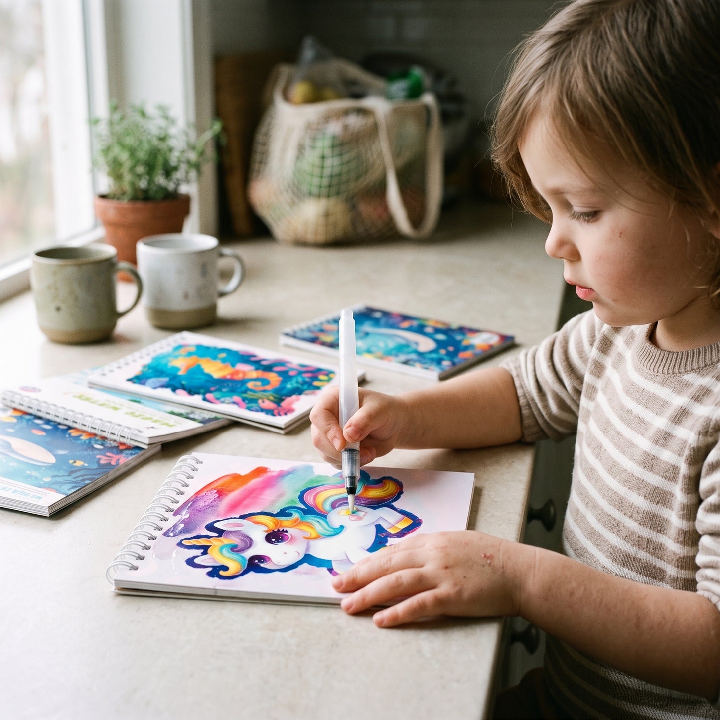 Kids Portable Watercolour Painting Book