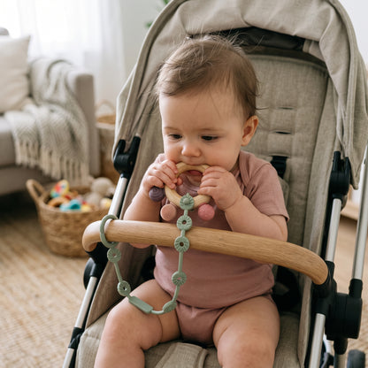 Adjustable Silicone Toy Strap for Babies (3-Pack)