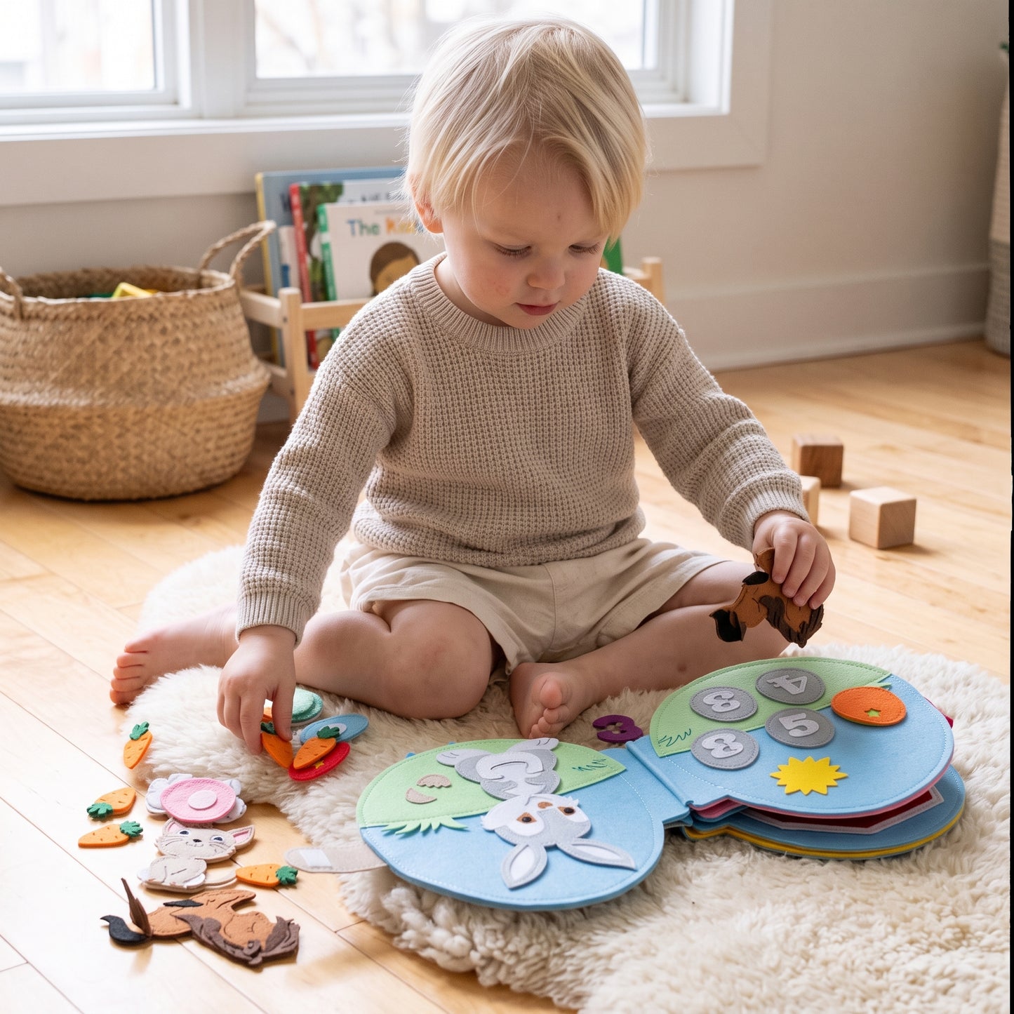Montessori Rabbit Busy Book