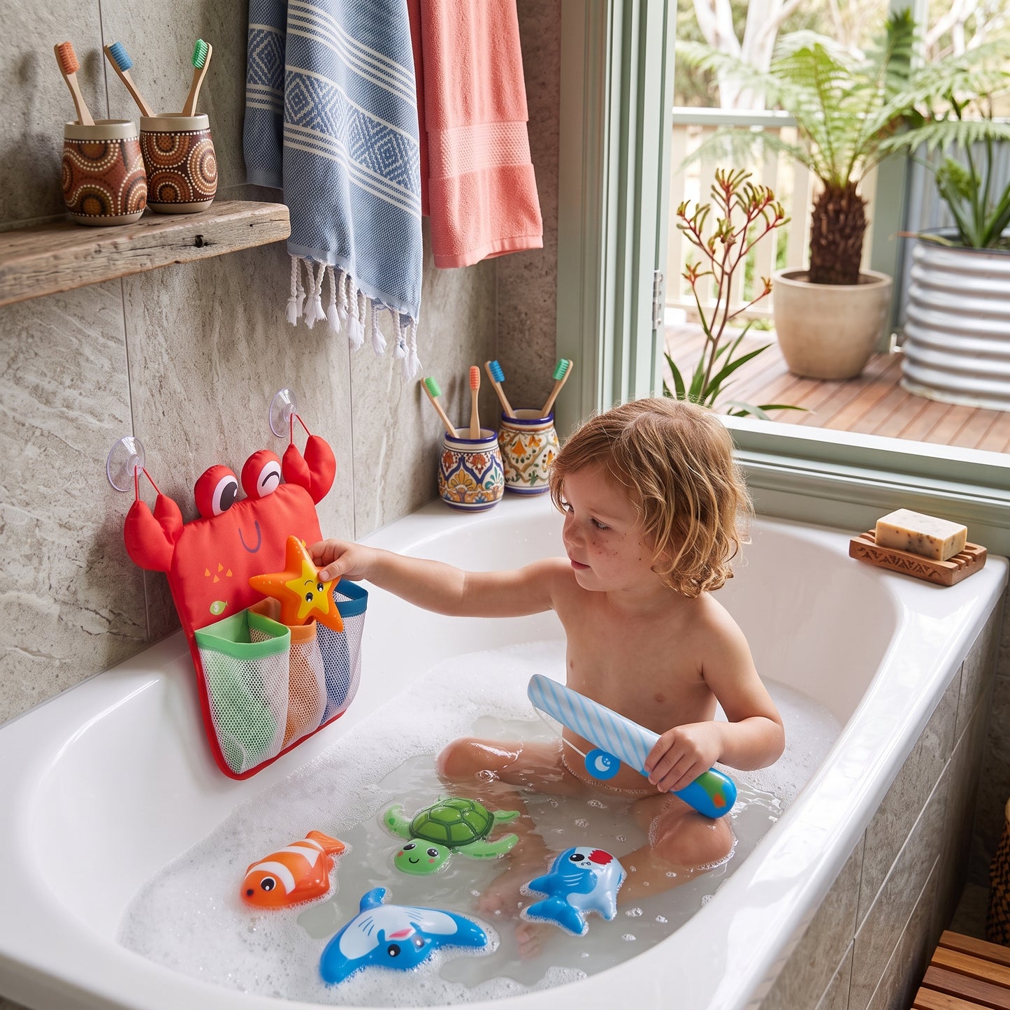 Magnetic Fishing Bath Toy Set
