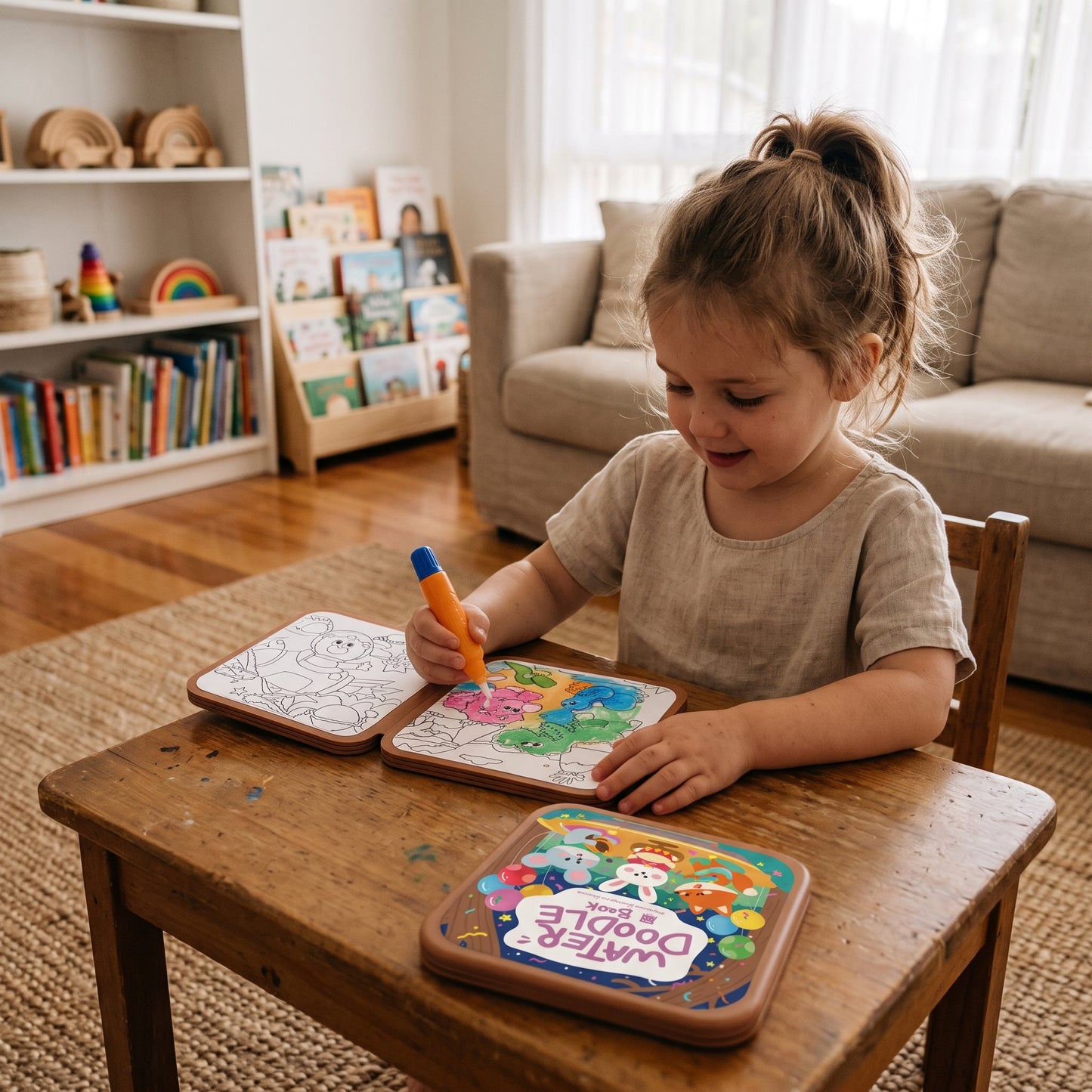 Reusable Montessori Water Doodle Book for Kids
