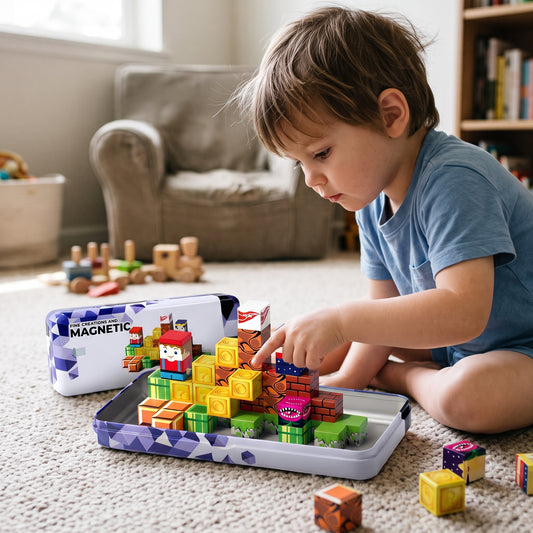 40 Piece Mini Magnetic Building Blocks