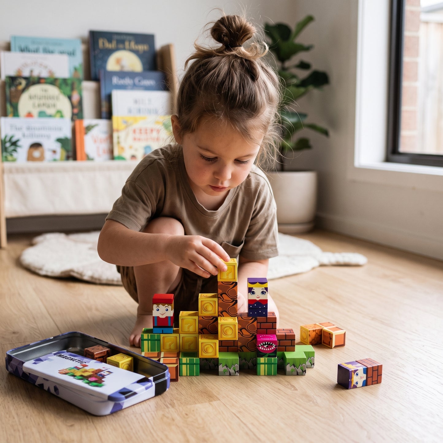 40 Piece Mini Magnetic Building Blocks