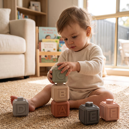 Silicone Baby Stacking Blocks