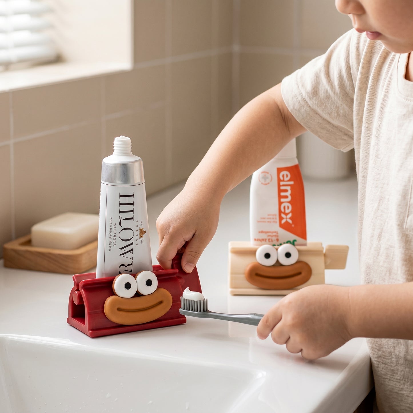 Kids Sausage Toothbrush Holder