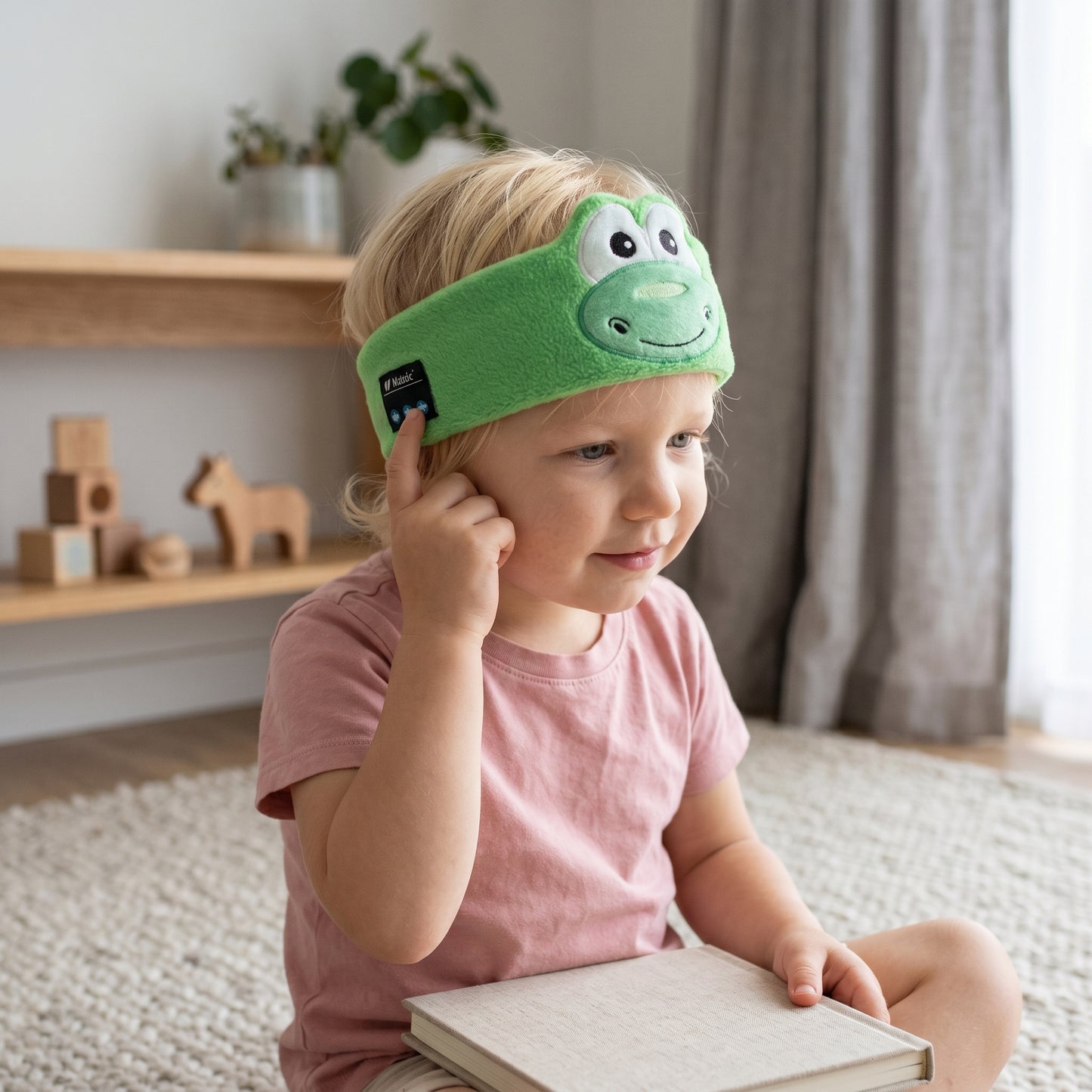 Kids 2-in-1 Bluetooth Sleep Headband – Wireless Music Headband for Travel & Sleep
