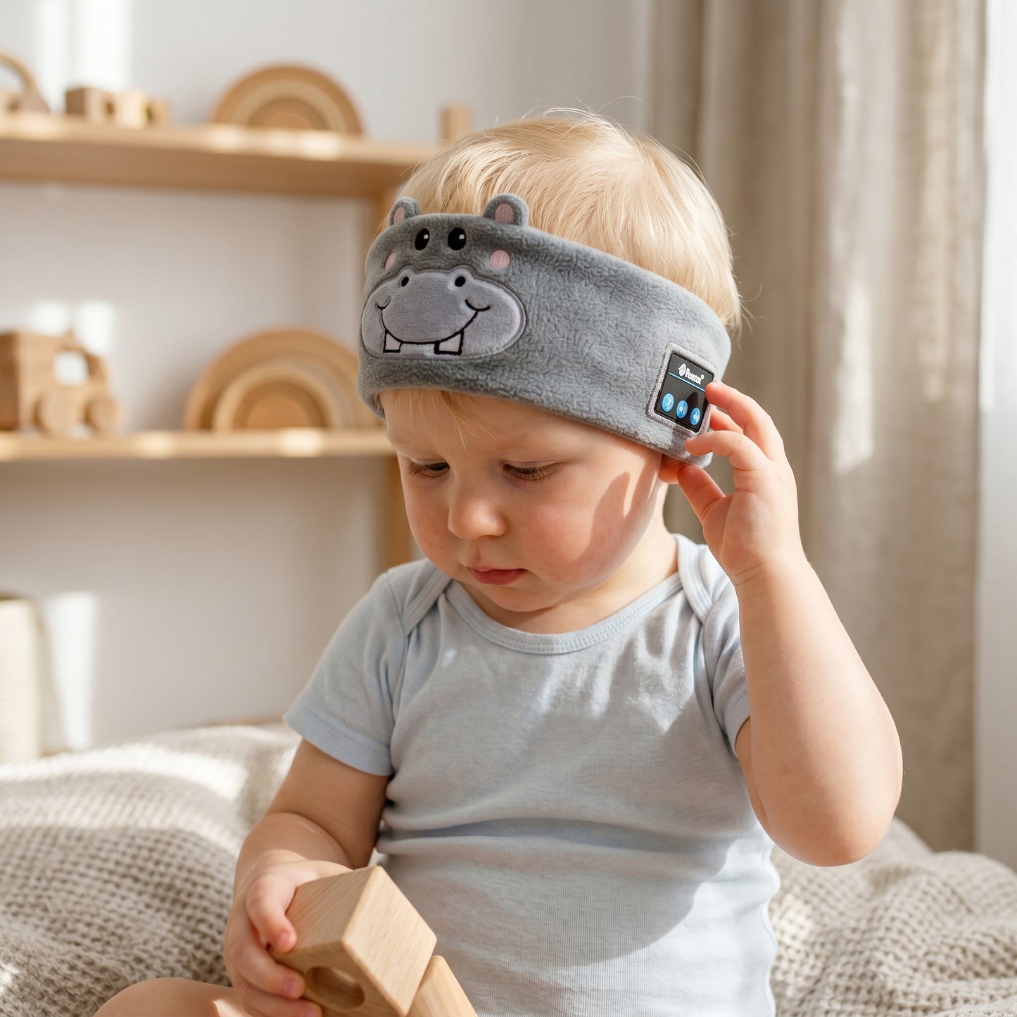 Kids 2-in-1 Bluetooth Sleep Headband – Wireless Music Headband for Travel & Sleep