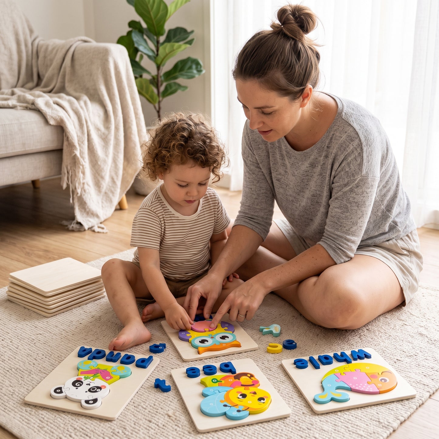 3D Animal Alphabet Puzzle for Kids