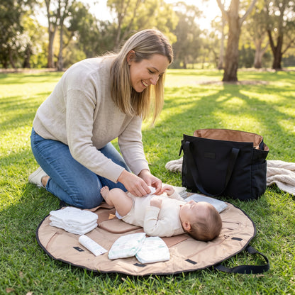2-in-1 Foldable Baby Changing Bag & Travel Mat
