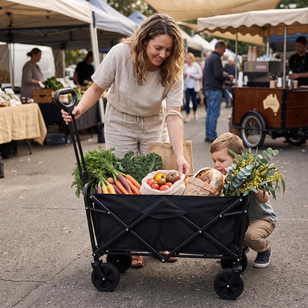 Foldable Outdoor Utility Wagon Cart