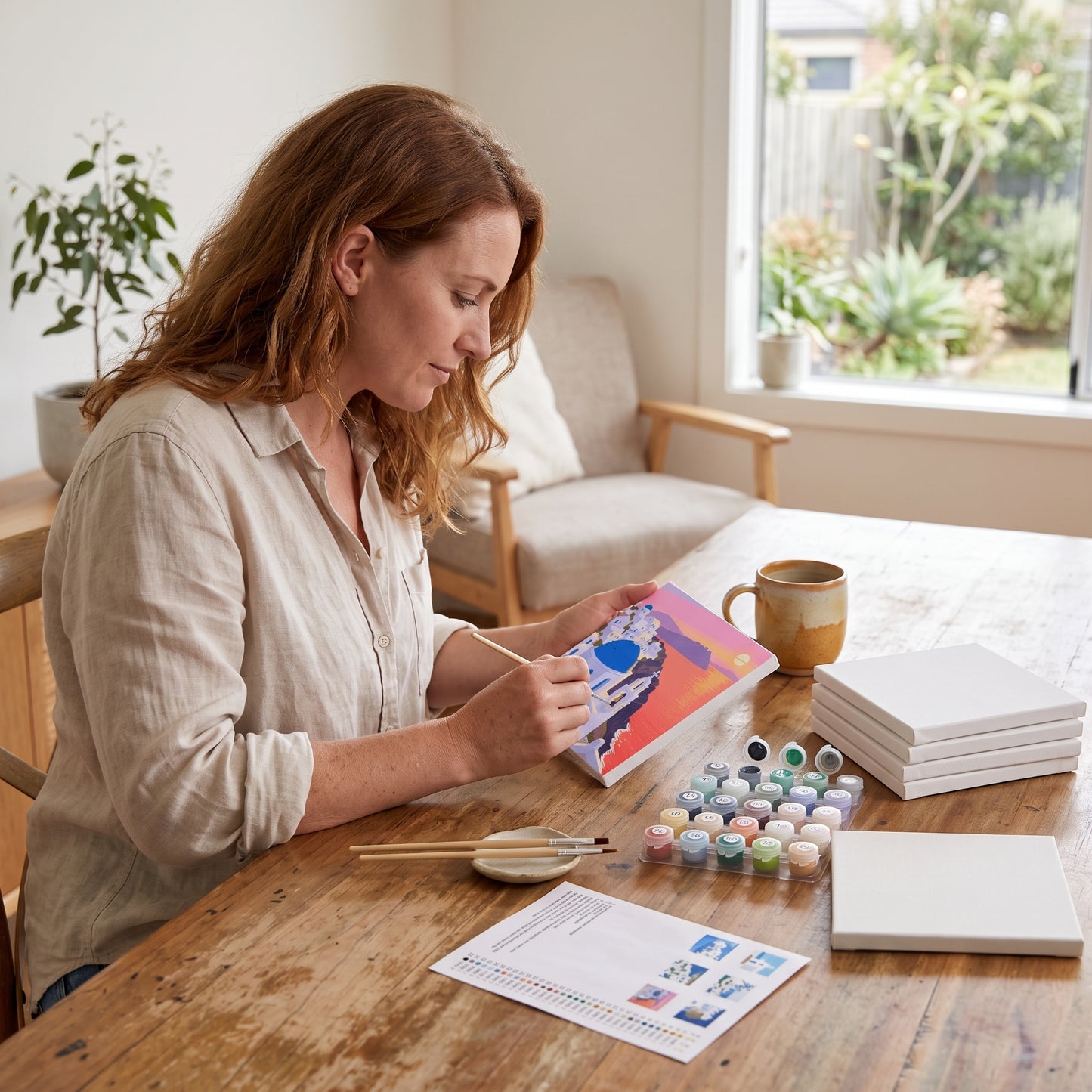 DIY Paint By Numbers Kit(6 Canvas)