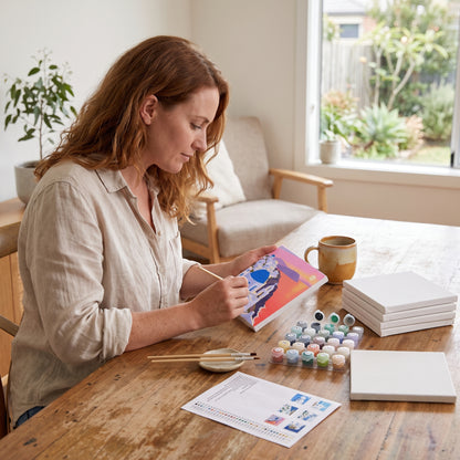DIY Paint By Numbers Kit(6 Canvas)