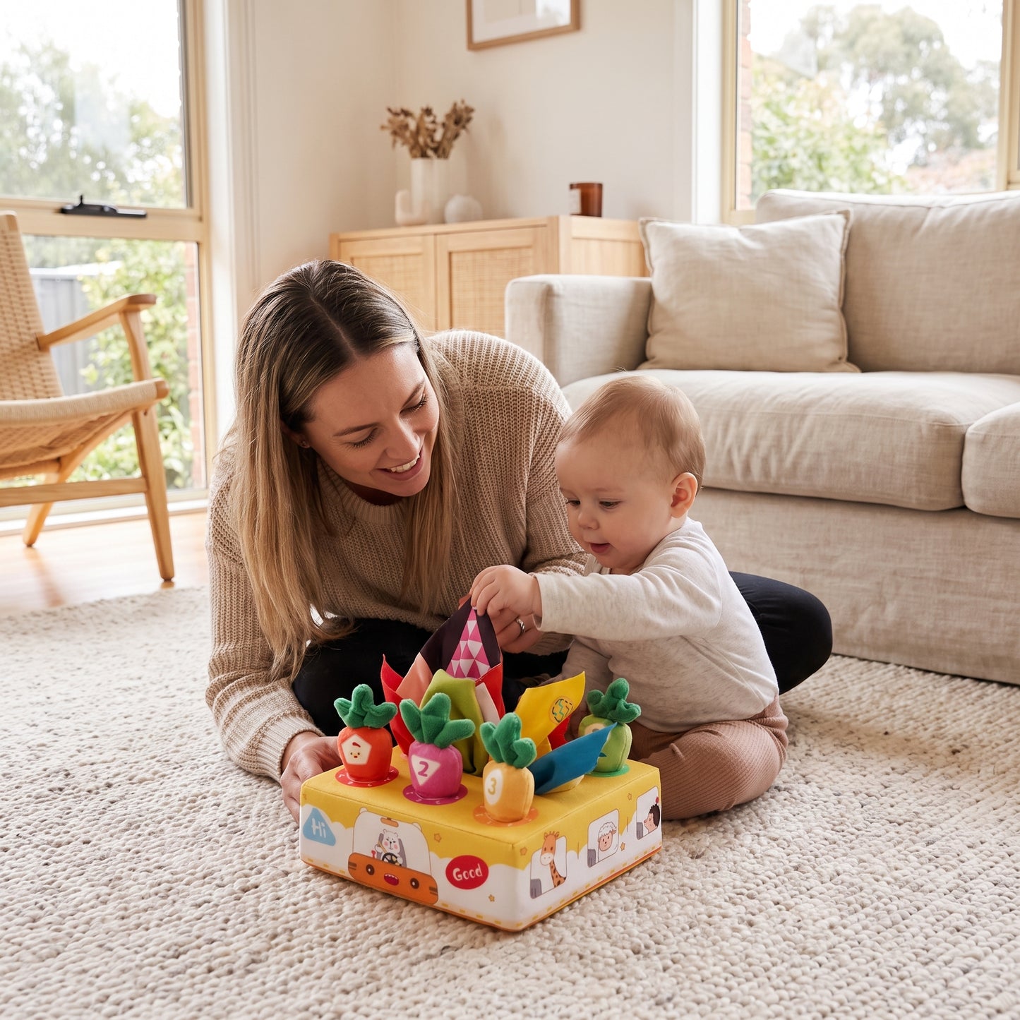 Crinkle Tissue Box Learning Toy