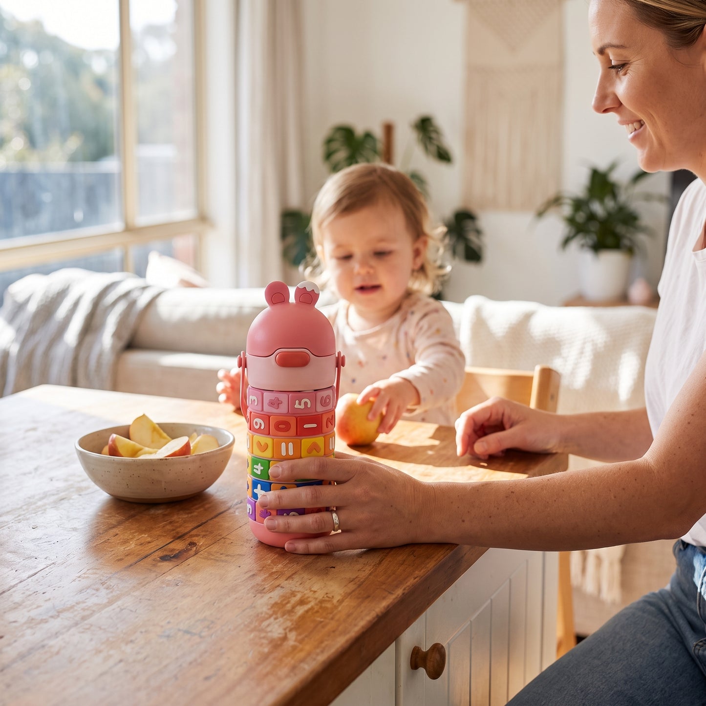 Kids Fun Learning Water Bottle Stainless Steel