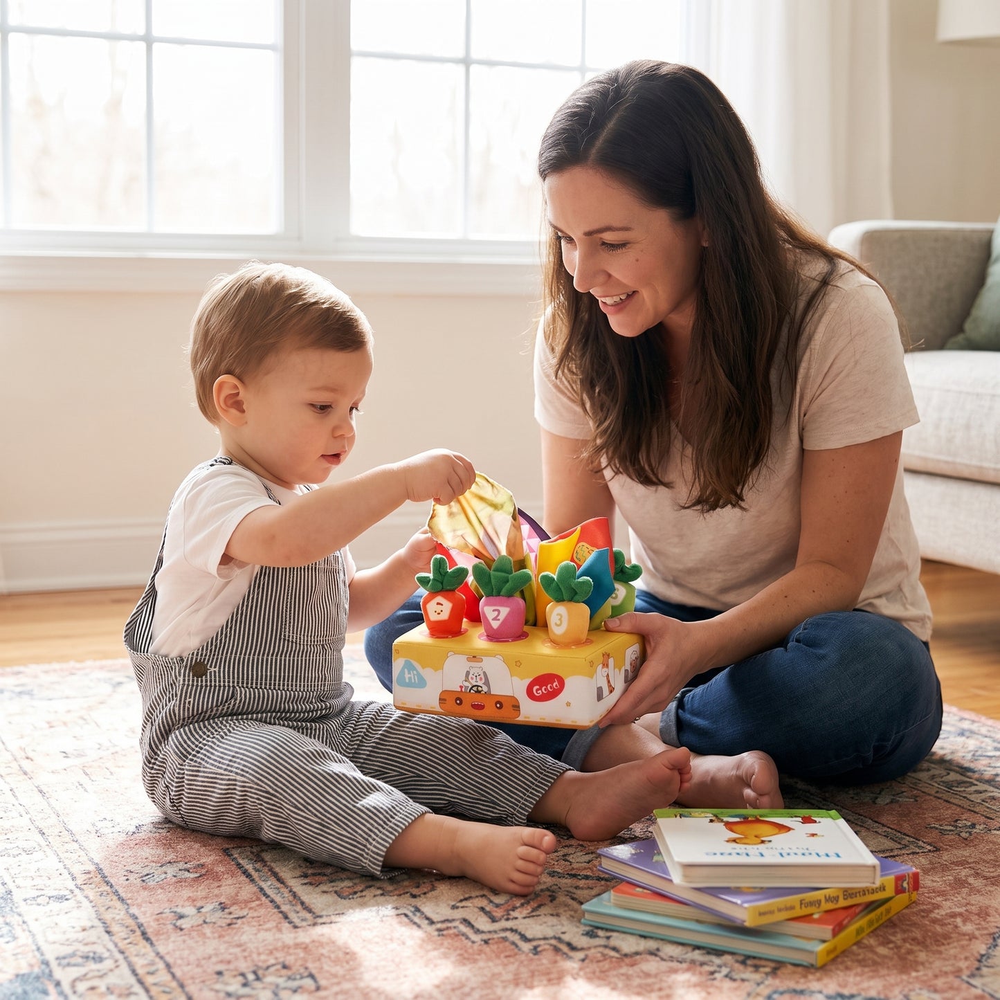 Crinkle Tissue Box Learning Toy