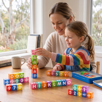 Magnetic Alphabet & Number Learning Blocks