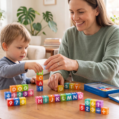 Magnetic Alphabet & Number Learning Blocks