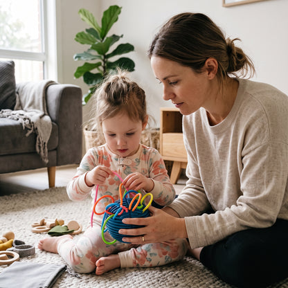 3D Sensory Activity Ball with 24 Colourful Strings