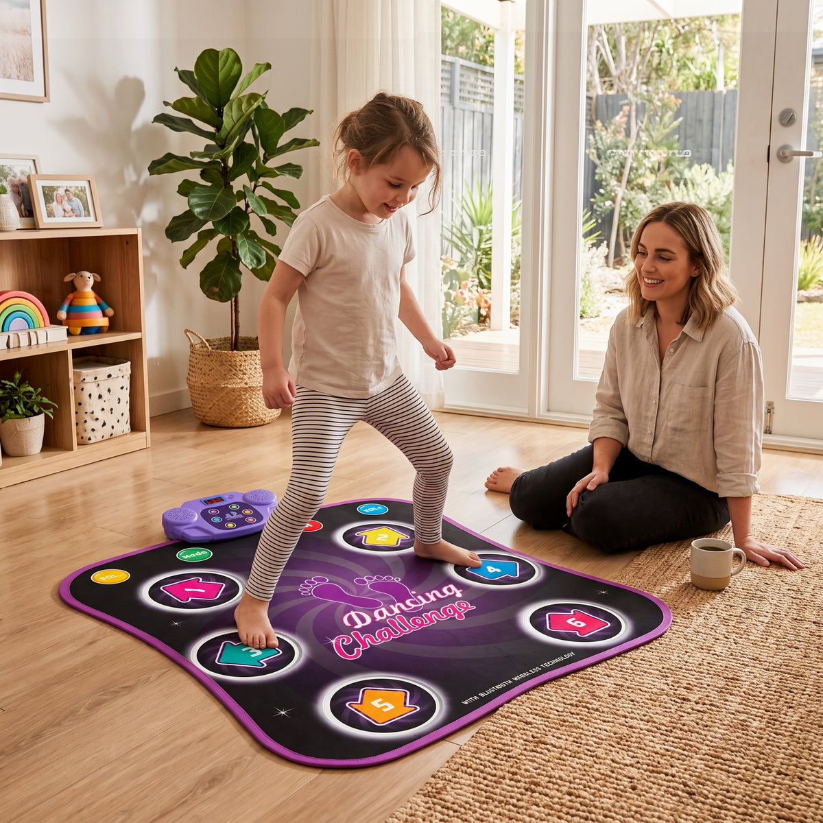 Kids’ Light-Up Bluetooth Dance Mat with 5 Game Modes