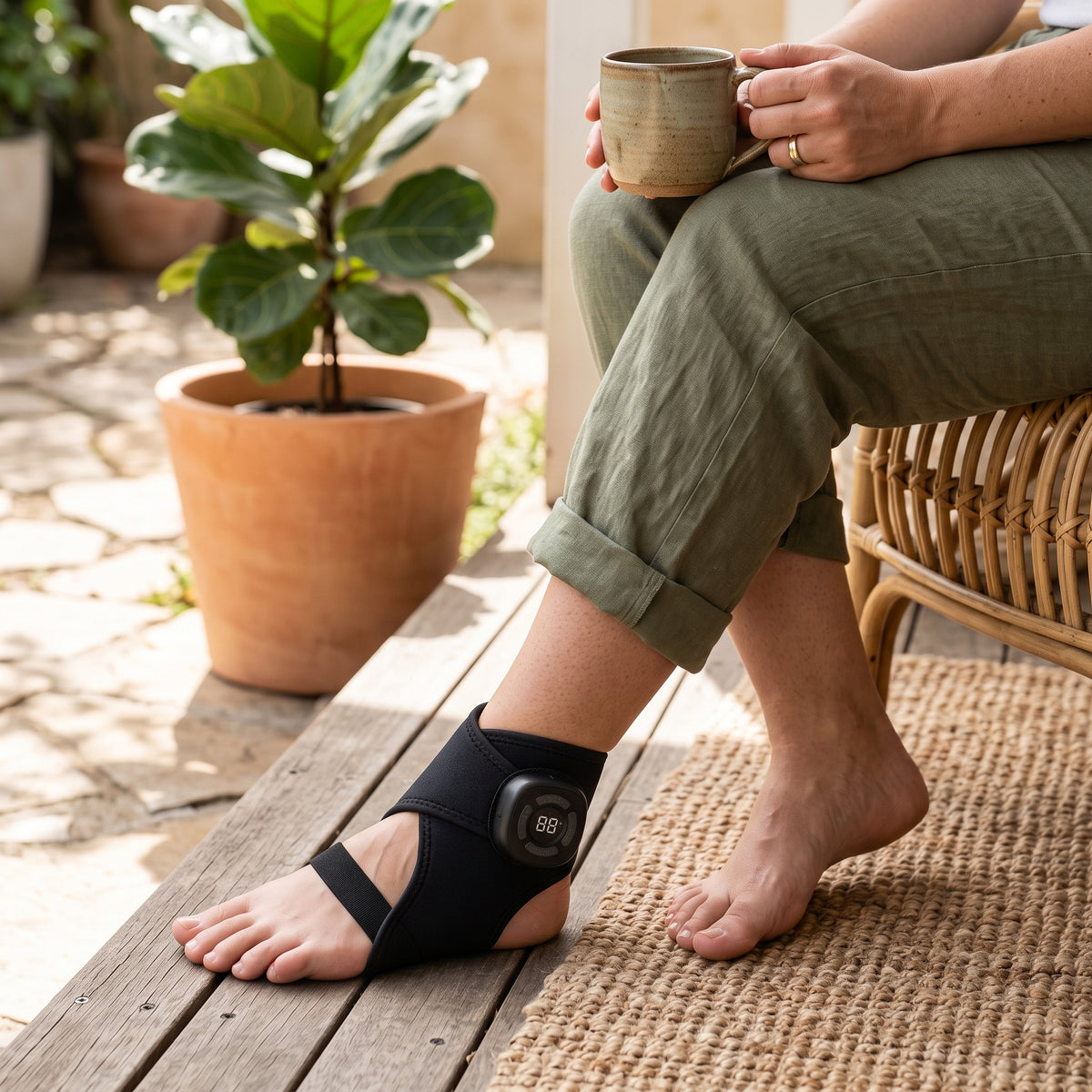 Cordless Heated Foot & Ankle Massager with Vibration