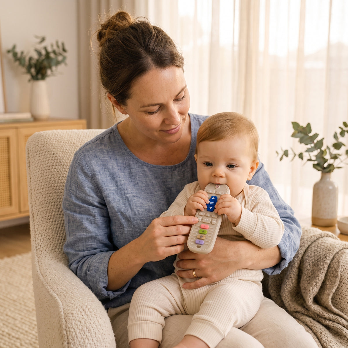 Baby Silicone TV Remote Teether Toy