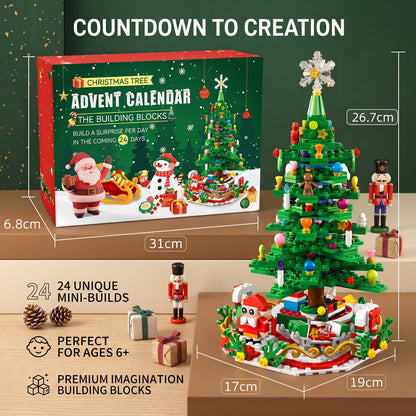 Christmas Tree Building Blocks Advent Calendar for Kids