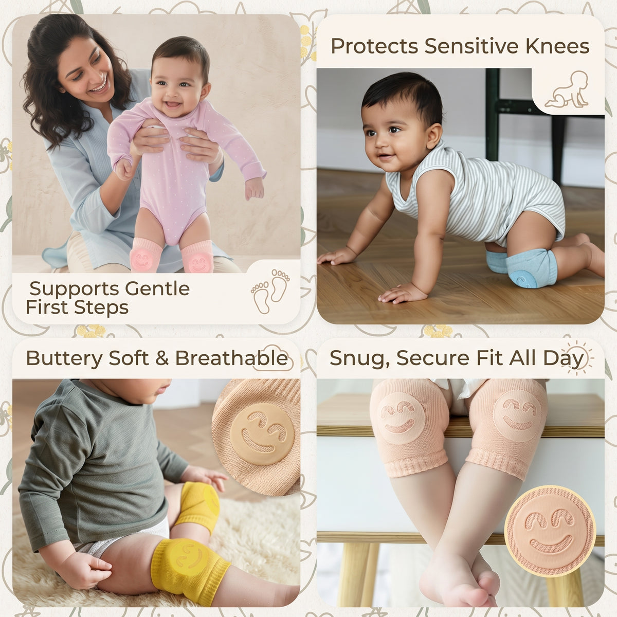 Anti Slip Baby Crawling Knee Pads