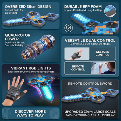 Flying Sword Drone – Remote Control LED UAV Toy