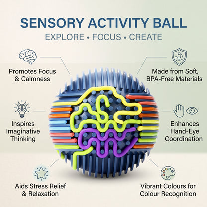 3D Sensory Activity Ball with 24 Colourful Strings