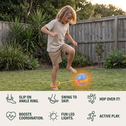 LED Ankle Skip Ball – Light-Up Jumping & Active Play Toy for Kids