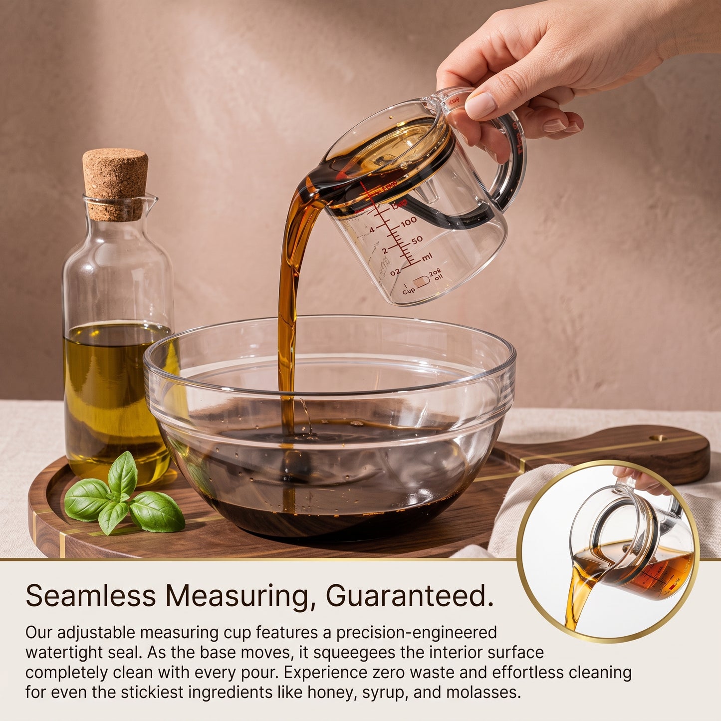 2-in-1 Adjustable Measuring Cup
