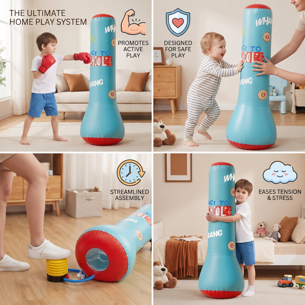 Inflatable Kids Boxing Bag with Water Base