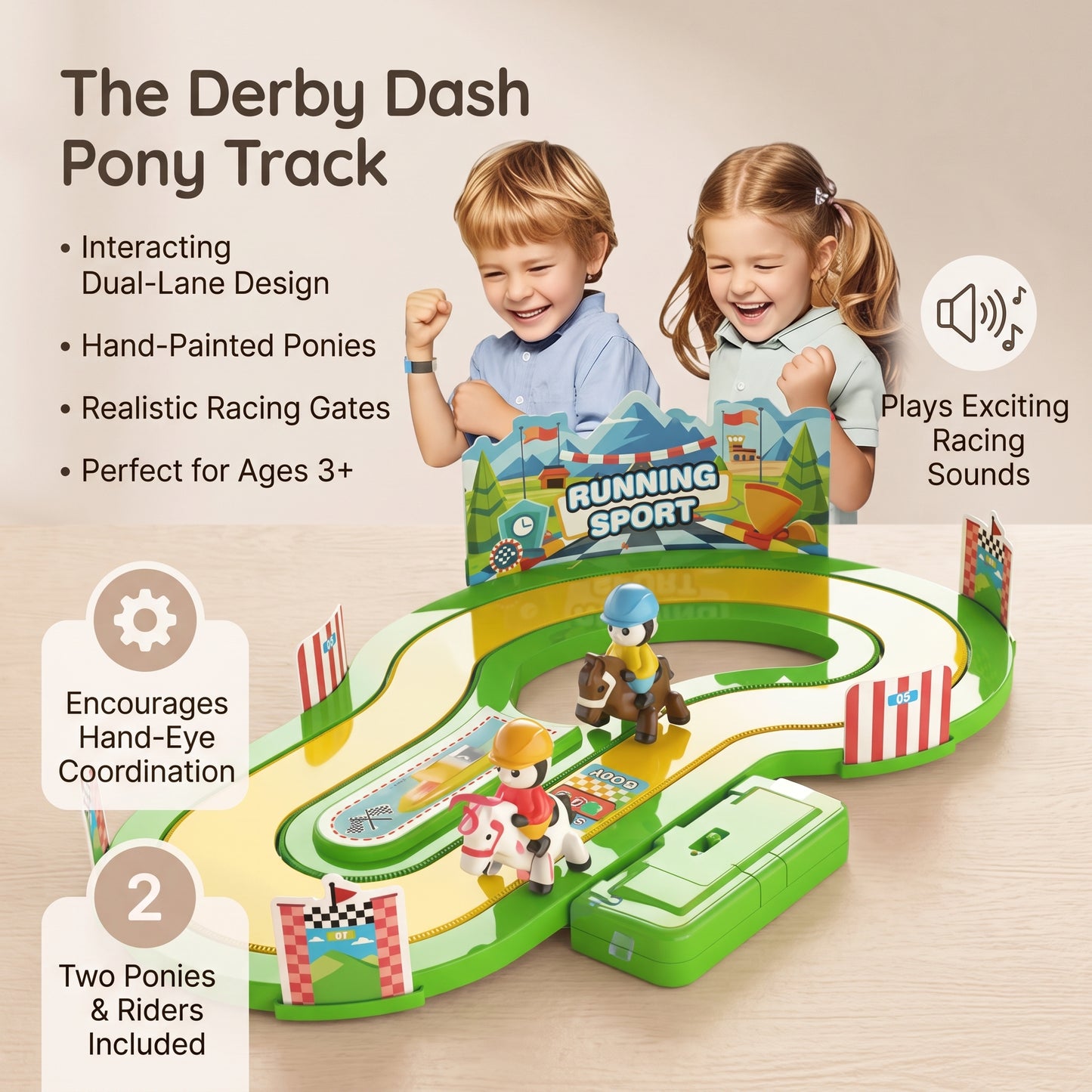 Motion-Sensing Racing Track Game for Kids