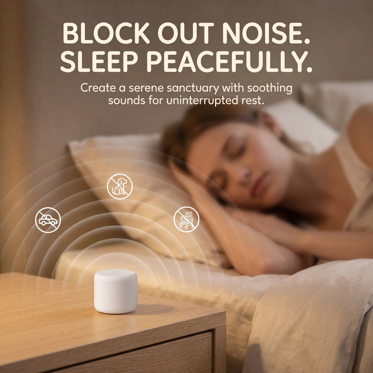 Portable White Noise Machine with 18 Soothing Sounds