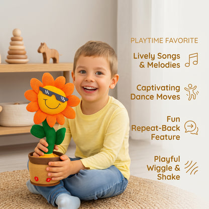 Dancing Sunflower Talking & Singing Interactive Toy for Kids