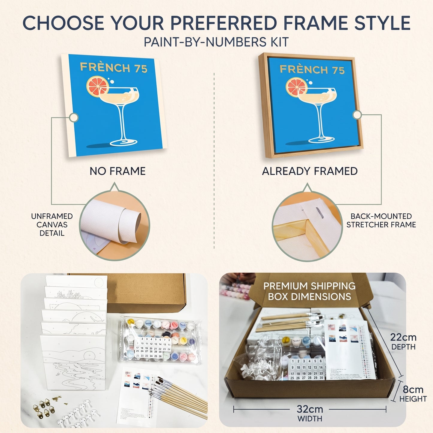 DIY Paint By Numbers Kit(6 Canvas)