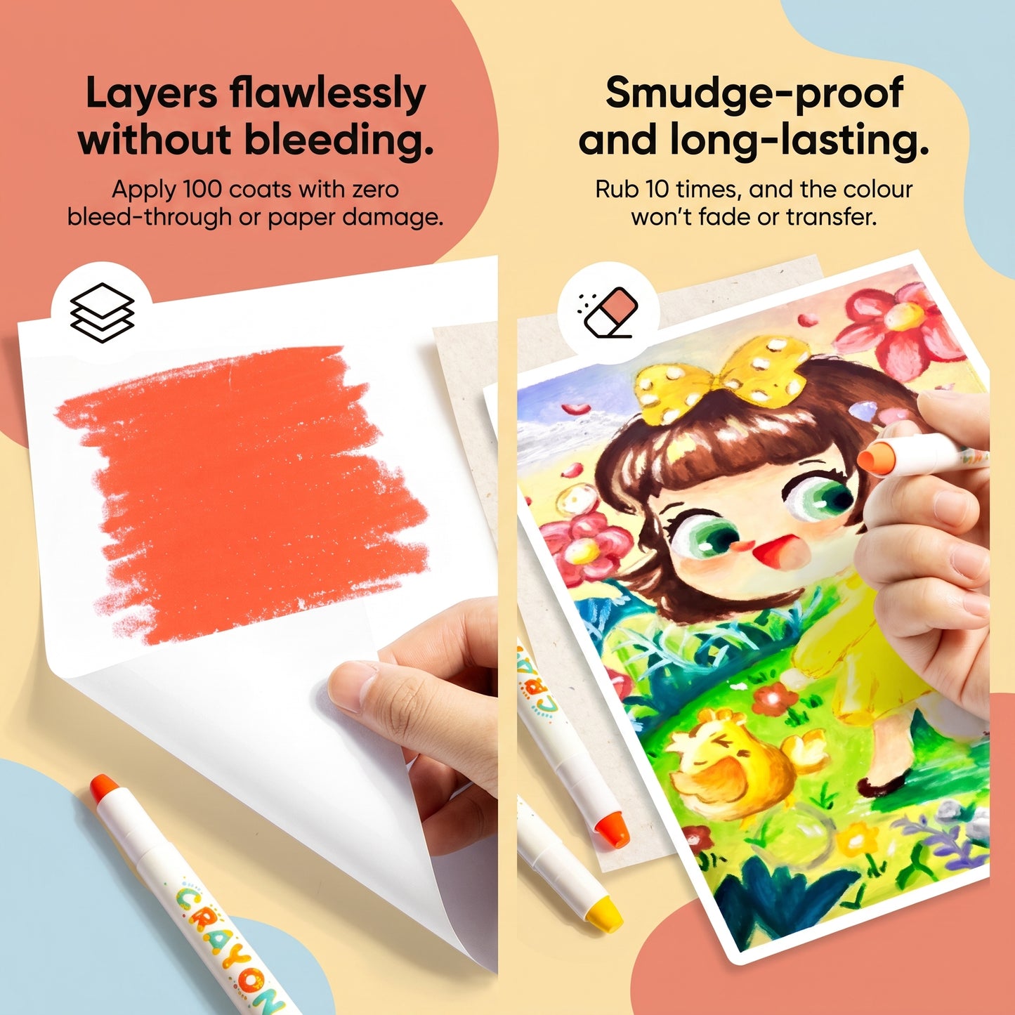 Twistable Washable Crayons for Kids